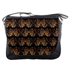 Lion Face Messenger Bag by ArtworkByPatrick