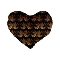 Lion Face Standard 16  Premium Heart Shape Cushions