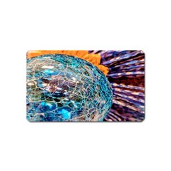 Multi Colored Glass Sphere Glass Magnet (name Card)