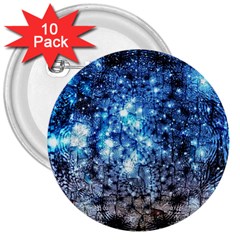 Abstract Fractal Magical 3  Buttons (10 Pack) 