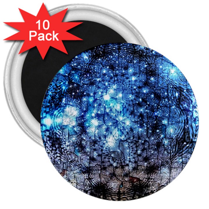 Abstract Fractal Magical 3  Magnets (10 pack) 