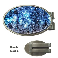 Abstract Fractal Magical Money Clips (oval) 