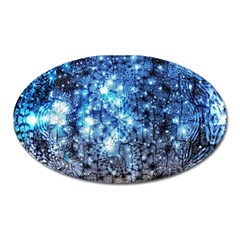 Abstract Fractal Magical Oval Magnet