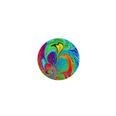 Fractal Art Psychedelic Fantasy 1  Mini Buttons