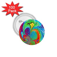 Fractal Art Psychedelic Fantasy 1 75  Buttons (100 Pack) 