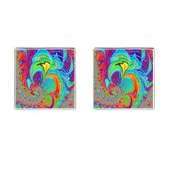 Fractal Art Psychedelic Fantasy Cufflinks (square)