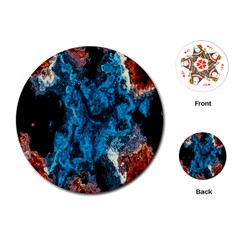 Abstract Fractal Magical Playing Cards (round)