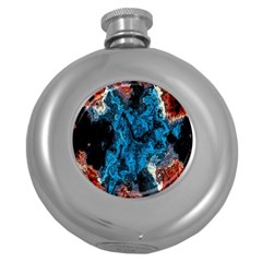 Abstract Fractal Magical Round Hip Flask (5 Oz)