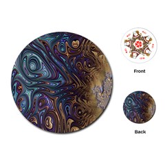 Fractal Art Artwork Globular Playing Cards (round)