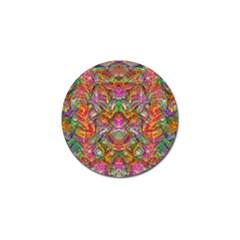 Background Psychedelic Colorful Golf Ball Marker