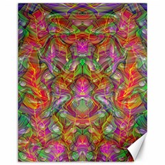 Background Psychedelic Colorful Canvas 11  X 14 