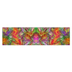Background Psychedelic Colorful Satin Scarf (oblong)