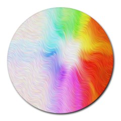 Psychedelic Background Wallpaper Round Mousepads