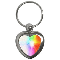 Psychedelic Background Wallpaper Key Chains (heart) 