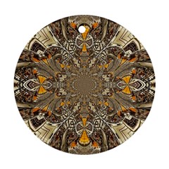 Abstract Digital Geometric Pattern Ornament (round)