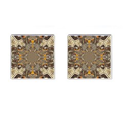 Abstract Digital Geometric Pattern Cufflinks (square)