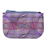 Purple Background Abstract Pattern Large Coin Purse Front