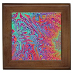 Fractal Bright Fantasy Design Framed Tiles