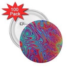 Fractal Bright Fantasy Design 2 25  Buttons (100 Pack) 