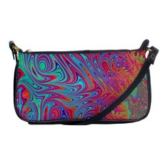 Fractal Bright Fantasy Design Shoulder Clutch Bag by Sudhe