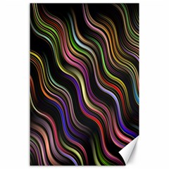 Psychedelic Background Wallpaper Canvas 24  X 36 