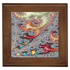 Fractal Artwork Design Pattern Framed Tiles