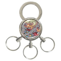 Fractal Artwork Design Pattern 3-ring Key Chains