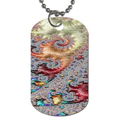 Fractal Artwork Design Pattern Dog Tag (two Sides)