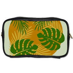 Leaf Leaves Nature Green Autumn Toiletries Bag (two Sides) by Sudhe