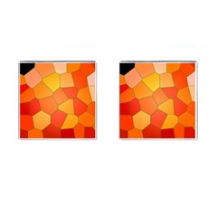 Background Pattern Of Orange Mosaic Cufflinks (square)