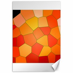 Background Pattern Of Orange Mosaic Canvas 12  X 18 