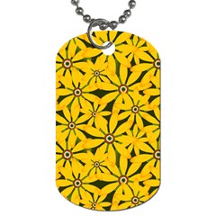 Texture Flowers Nature Background Dog Tag (two Sides)