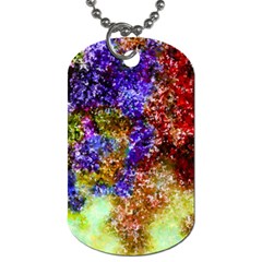 Splashes Of Color Background Dog Tag (one Side)