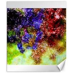 Splashes Of Color Background Canvas 8  X 10 