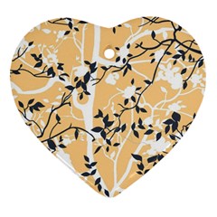 Floral Pattern Background Ornament (heart)