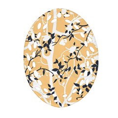 Floral Pattern Background Ornament (oval Filigree) by Sudhe