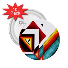 Diamond Acrylic Paint Pattern 2 25  Buttons (10 Pack) 