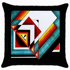 Diamond Acrylic Paint Pattern Throw Pillow Case (black)