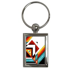 Diamond Acrylic Paint Pattern Key Chains (rectangle) 