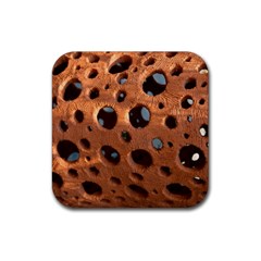 Texture Pattern Wallpaper Background Pattern Holes Rubber Coaster (square) 