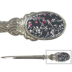 Black And White Floral Pattern Background Letter Opener