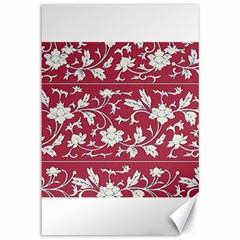 Floral Pattern Background Canvas 12  X 18 