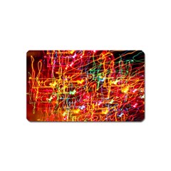 Random Colored Light Swirls Magnet (name Card)