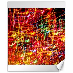 Random Colored Light Swirls Canvas 16  X 20 