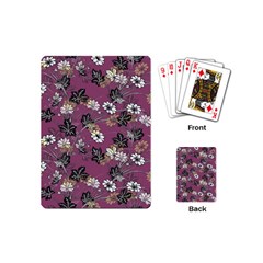 Beautiful Floral Pattern Background Playing Cards (mini)