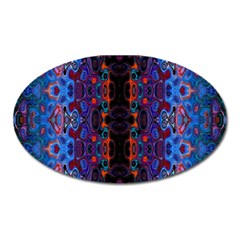 Kaleidoscope Art Pattern Ornament Oval Magnet