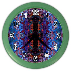 Kaleidoscope Art Pattern Ornament Color Wall Clock