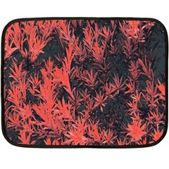 Orange Etched Background Fleece Blanket (mini)