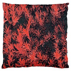 Orange Etched Background Large Cushion Case (two Sides)