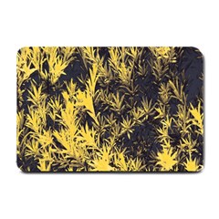 Artistic Yellow Background Small Doormat 